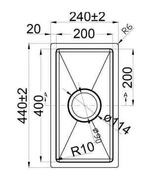 Poseidon - Small Stainless Steel Sink in 4 Finishes