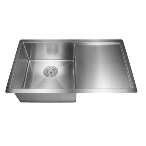 Poseidon - Stainless Steel Kitchen Sink With Drainer in 4 Finishes