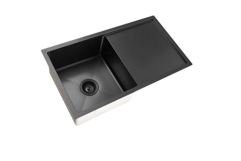 Poseidon - Stainless Steel Kitchen Sink With Drainer in 4 Finishes