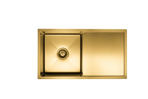 Poseidon - Stainless Steel Kitchen Sink With Drainer in 4 Finishes