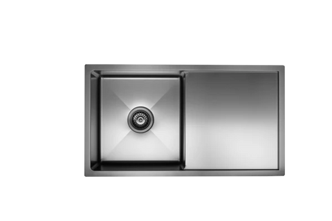 Poseidon - Stainless Steel Kitchen Sink With Drainer in 4 Finishes