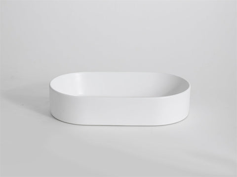 Claya - Pill-52 Pill Shaped Basin, Gloss White