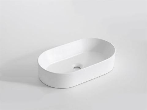 Claya - Pill-52 Pill Shaped Basin, Gloss White