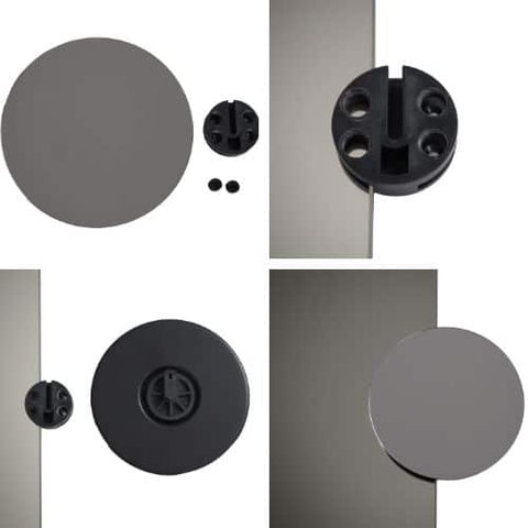 3x 140mm Round Magnifying Mirror with Clip