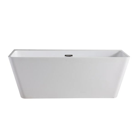 Alpine - Rio Back To The Wall Freestanding Bath White 170cm