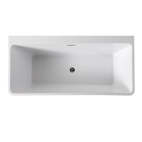 Alpine - Rio Back To The Wall Freestanding Bath White 170cm