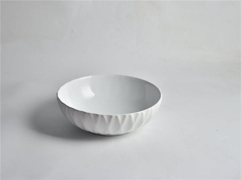 Claya - Ruby-40 Bowl Shaped Basin, Gloss White