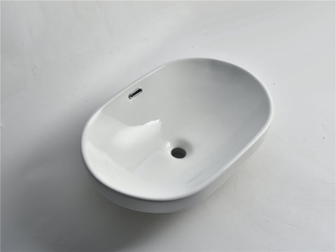 Claya - SEMI-60 Semi Insert Basin, Gloss White