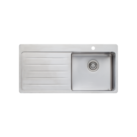 Oliveri - Sonetto Single Bowl Topmount Sink With Drainer