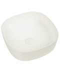 SQ-37 Gloss White Square Ceramic Basin | Claya Bathware