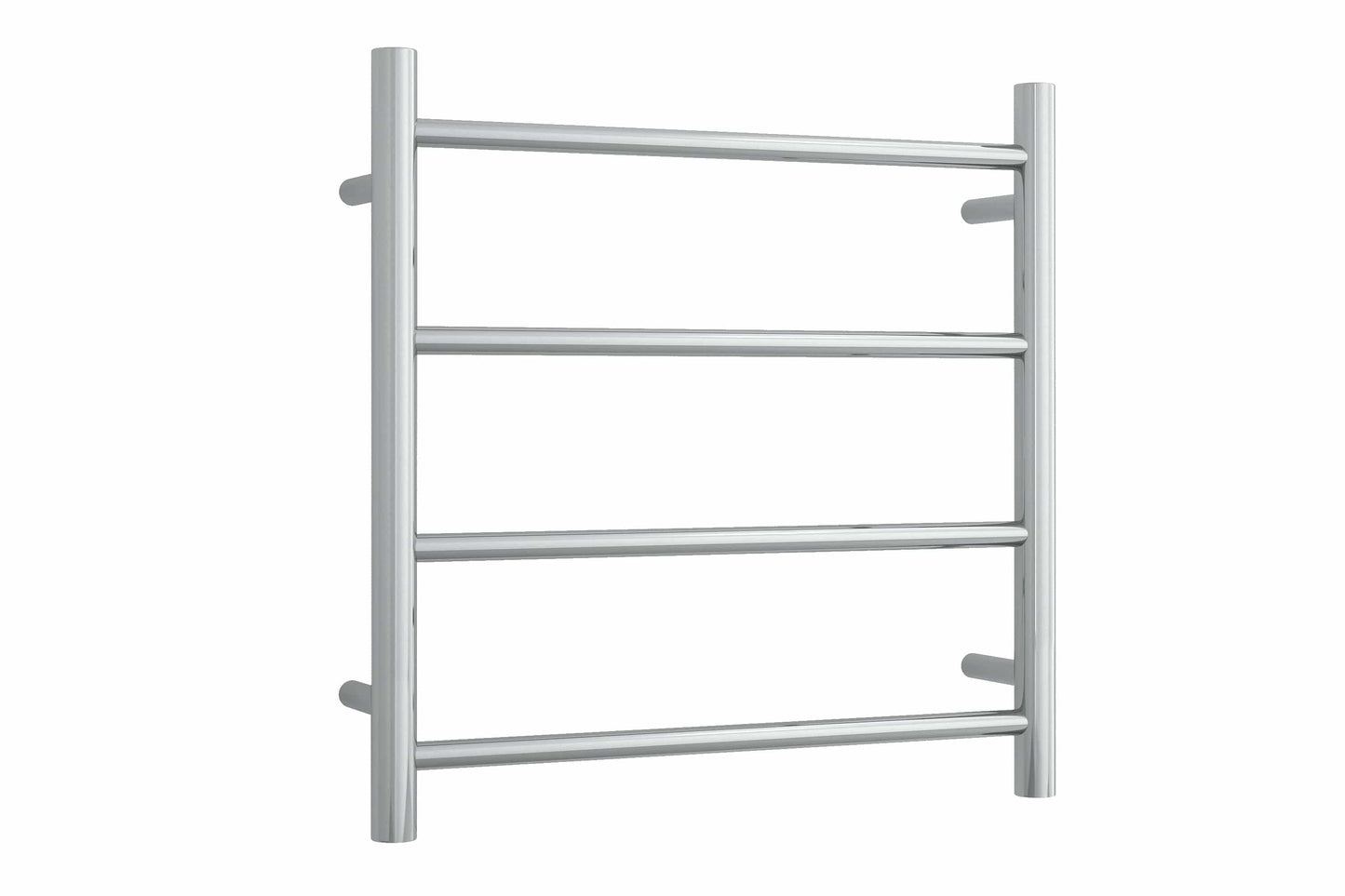 Thermogroup -  Polished Stainless Steel Straight Round Ladder Heated Towel Rail