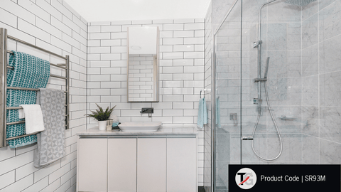 Thermogroup - 240V Round Ladder Heated Towel Rail W900xH750xD122mm