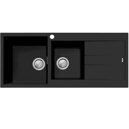 Oliveri - Santorini 1 & 3/4  Left Hand Bowl Topmount Granite Sink