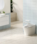 Lafeme Neovanta cisternless smart toilet in a contemporary bathroom