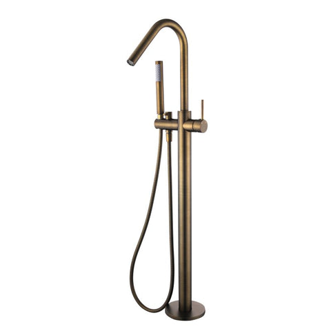Modern National - Star Freestanding Bath Mixer With Hand Shower