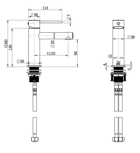 Modern National - Star Mini Basin Mixer