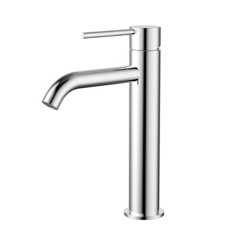 Modern National - Star Mini Mid-Rise Basin Mixer Curved Spout