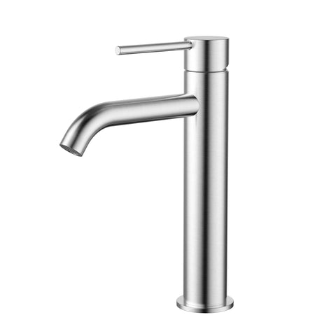 Modern National - Star Mini Mid-Rise Basin Mixer Curved Spout