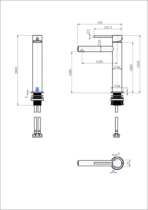 Modern National -Modern National - Star Mini Mid Rise Basin Mixer