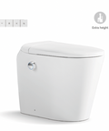 Lafeme AutoLux smart toilet installation dimensions diagram