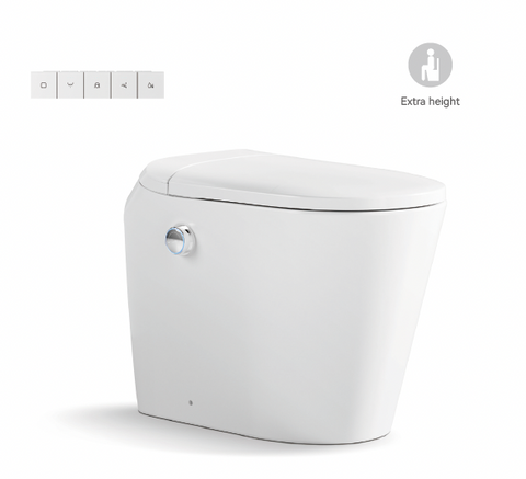 Lafeme AutoLux smart toilet installation dimensions diagram