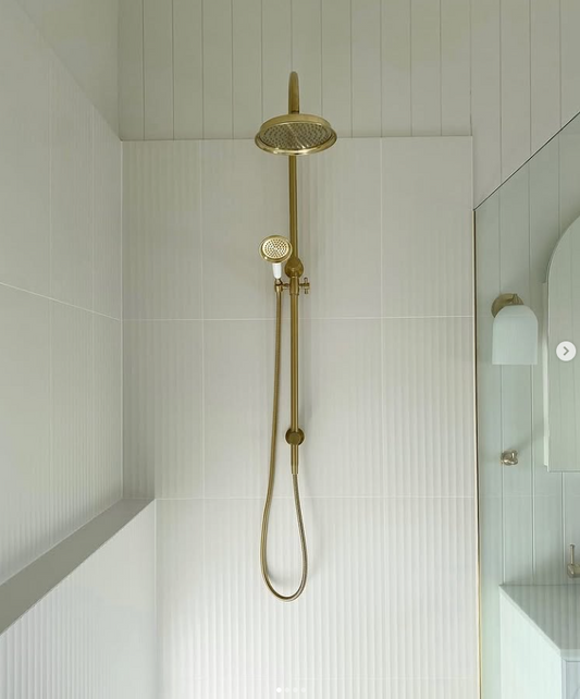 Modern National MON013BK  - Montpellier Traditional Multifunction Shower Rail 2 in 1