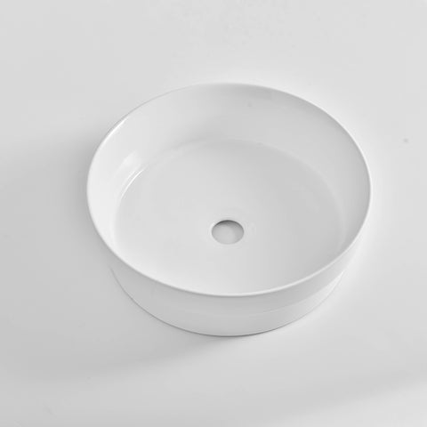 Claya - SEMI-40 Semi Insert Basin, Gloss White
