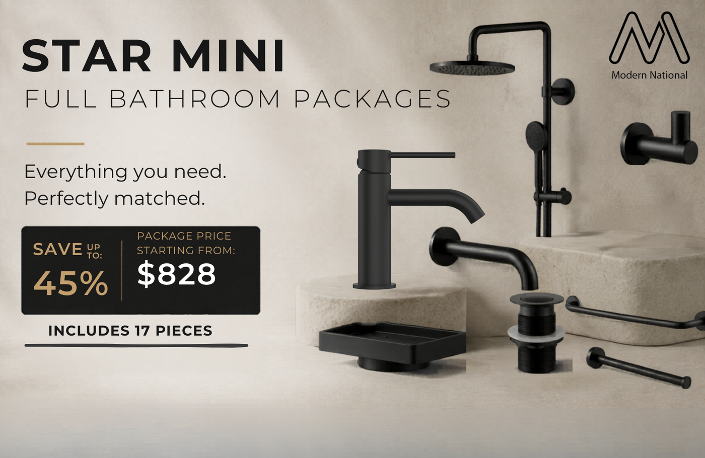 Star Mini Full Bathroom Package