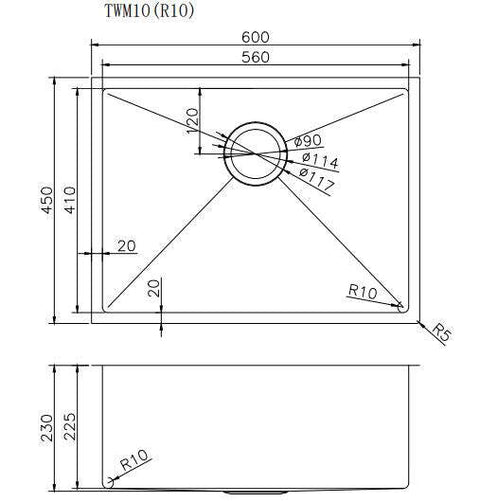 Aqua Perla- Granite 1 and 1/4 Kitchen Double Bowl With Drainer