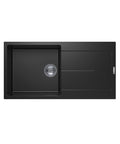 Black Carysil Granite Single Bowl Kitchen Sink 1000x500mm