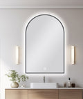 Carysil Arch 3 Color Lighting Gun Metal Grey Framed LED Mirror Touch Sensor Switch Defogger Pad 600*900mm