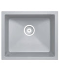 Concrete Grey Carysil Granite Single Bowl Kitchen Sink 533x457mm