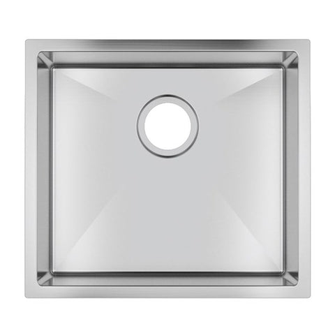 Aqua Perla - Chrome Stainless Steel Single Bowl Kitchen Sink 500x440x230mm