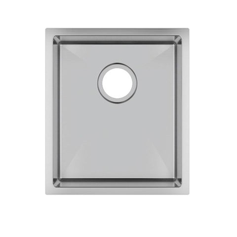 Aqua Perla - Chrome Stainless Steel Single Bowl Kitchen Sink 390x450x215mm