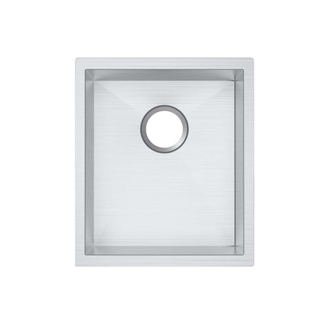 Chrome Stainless Steel Single Bowl Kitchen Sink 390x450x215mm