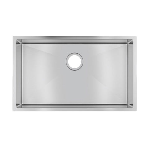 Aqua Perla - Chrome Stainless Steel Single Bowl Kitchen Sink 762x457x254mm