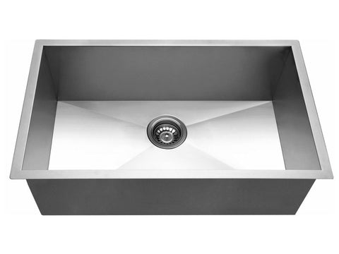 Chrome Stainless Steel Single Bowl Kitchen Sink 762x457x254mm