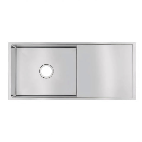 Chrome Stainless Steel Single Bowl Kitchen Sink 960x450x230mm