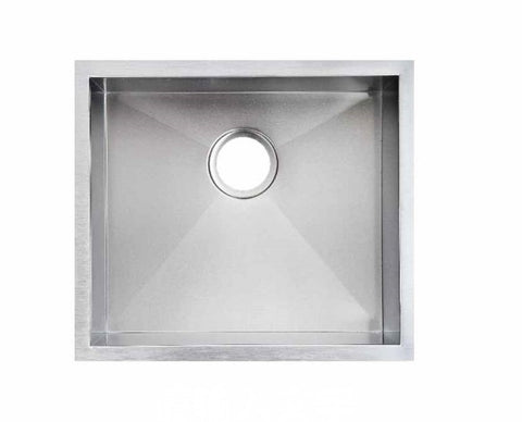 Chrome Stainless Steel Single Bowl Kitchen Sink 510x450x230mm
