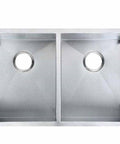 Chrome Stainless Steel Double Bowl Kitchen Sink 820x457x230mm