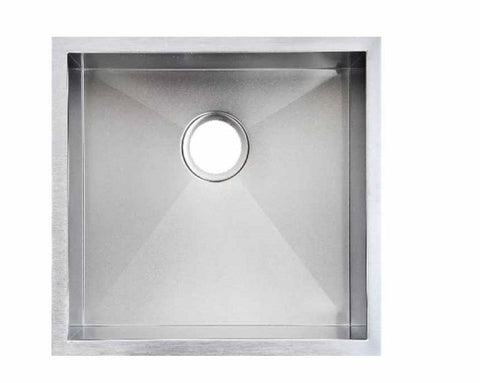 Chrome Stainless Steel Single Bowl Kitchen Sink 440x440x205mm