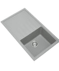 Concrete Grey Carysil Granite Single Bowl Kitchen Sink 860x500mm