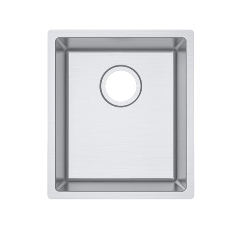 Chrome Stainless Steel Single Bowl Kitchen Sink 380x440x200mm