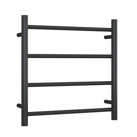 Thermogroup - Matte Black Round Ladder Heated Towel Rail