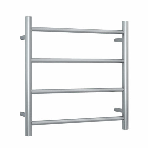 Thermogroup - Polished Stainless Steel Straight Round Ladder Heated Towel Rail