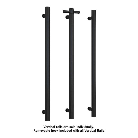 Thermogroup - Round Vertical Heated Towel Rail W142xH900xD100mm