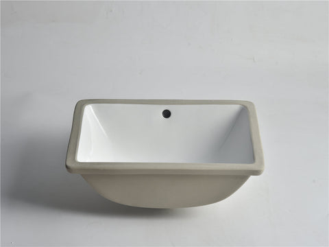 Claya - UM-465 Undermount Basin, Gloss White