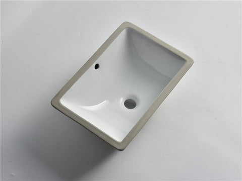 Claya - UM-465 Undermount Basin, Gloss White