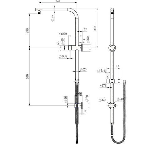 Modern National - Divine  2 in 1 Shower Station