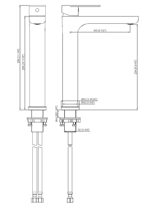 Lexis - Tall Basin Mixer Brushed Nickel